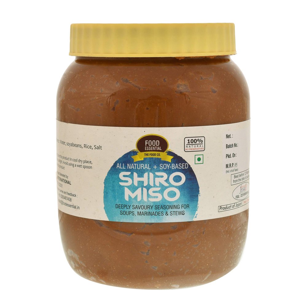 Food Essential Shiro Miso Paste [All Natural Light Miso & Soy-Based] 500 gm.