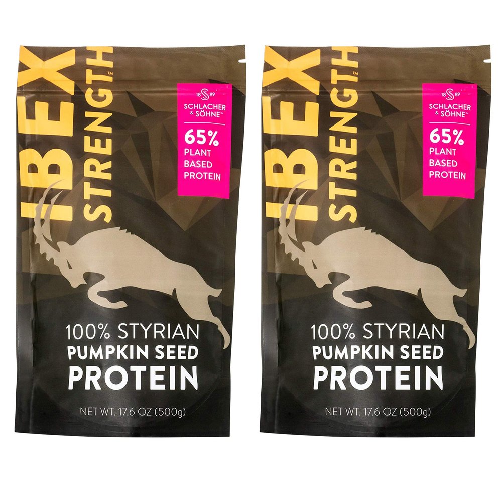 Schlacher & Shne Styrian Pumpkin Seed Protein Powder: 100% Pure, Plant Protein, Non GMO, Gluten Free, Vegan, No Additives, Boosts Immune System, Improves Digestion, Made in Austria (2 Pack)