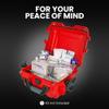 NANUK 905 Waterproof First Aid Case Empty  Durable, Medical First Aid Organizer Case, IP67-Rated, Dustproof, Impact-Resistant, and Floats (9.4" x 7.4" x 5.5")  Red view 4