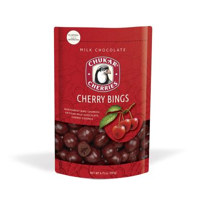Chukar Cherries Milk Chocolate Cherry Bings (Pack of 2)