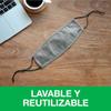 3M Daily Face Mask, Reusable, Washable, Adjustable Ear Loops, Lightweight Cotton Fabric, 3 Pack view 3