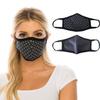 unik Cloth Face Covering 2 Pack, 2 Layer, Cotton, Washable and Reusable. (B. Diamond, Dark Blue Denim)