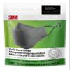 3M Daily Face Mask, Reusable, Washable, Adjustable Ear Loops, Lightweight Cotton Fabric, 12 Pack, Gray view 1