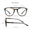 VisionGlobal Blue Light Blocking Glasses for Women/Men, Anti Eyestrain, Computer Reading, TV Glasses, Stylish Oval Frame, Anti Glare (Tortoise, +0.75 Magnification) view 3