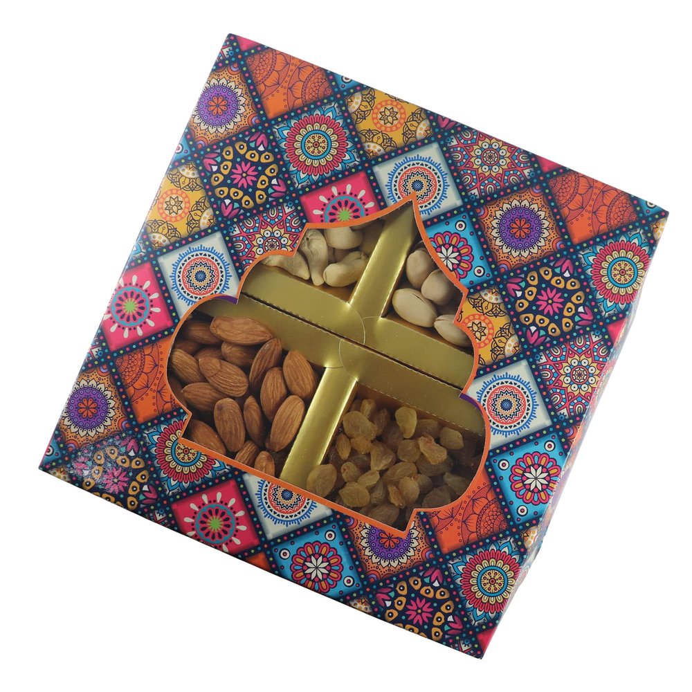 Leeve Dry fruits Brand Dryfruits Combo Fruit & Nuts Diwali Gift Fancy Box Hamper offer pack Windo Box P4 200 gram