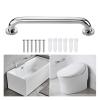 LSXIAO-Wall Art Stainless Steel Bath Safety Grab Bar, Metal Railing, 1.26Inch Pipe Diameter Old Man Handicapped Auxiliary Handle Non-Slip Fit for Bathroom, Toilet (Color : Silver, Size : 30cm) view 1