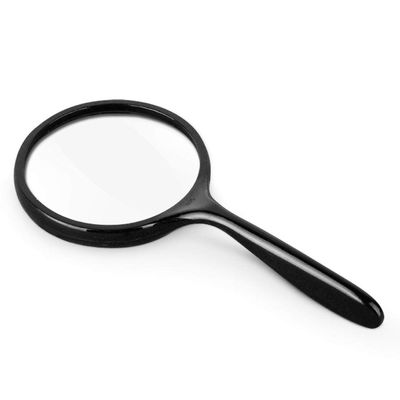 10x Handheld Magnifying Glass Black Magnifier for Children and The Elderly for Reading Scientific Observation Daily Life