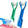 DenTrust 2-PK Periocare 3-Sided Toothbrush | Healthy Gentle Gum Massage | Made in USA | Tongue Scraper Ultra Soft Sensitive Gums view 1