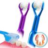 DenTrust 2PK Triple Clean 3-Sided Toothbrush | Made in USA | Easily Brush Better | Kids Child Autism Special Needs Braces view 1