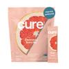Cure Hydration | Plant-Based Electrolyte Drink Mix | No Added Sugar | FSA-HSA | Dehydration Relief Powder Made with Coconut Water | Non-GMO | Vegan | Pouch of 14 Packets - Grapefruit view 1