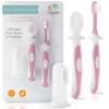 Cherish Baby Care Baby Toothbrush & Toddler Toothbrush Set (0-2 Years) - BPA-Free & Safety-Tested, 2023 Award Winner, Food-Grade Silicone (Pink) view 1