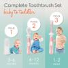 Cherish Baby Care Baby Toothbrush & Toddler Toothbrush Set (0-2 Years) - BPA-Free & Safety-Tested, 2023 Award Winner, Food-Grade Silicone (Pink) view 2