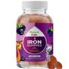 Kids Iron Gummies with Vitamin C - Blood Builder Iron Supplements for Kids with Gentle for Stronger Immunity & Energy Support - Vitamin B6, B12, A, Niacin & Folate Gummies - Vegan & GMO - 60 Count view 1