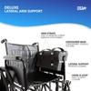 NYOrtho Deluxe Lateral Arm Rest Support Cushion for Wheel Chair - Foam-Filled Armrest Pad for The Correction of Lateral Leaning - Water-Resistant Stretch Cover view 2