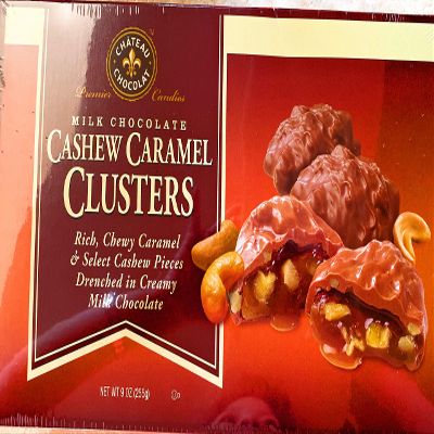 Chateau Chocolate Milk Chocolate Cashew Caramel Clusters (1) 9oz Box