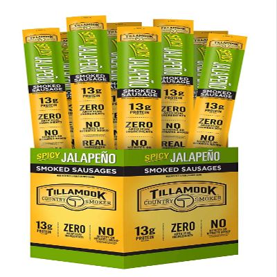 Tillamook All Natural, Real Hardwood Smoked Spicy Jalapeno Meat Stick, 1.44 Oz