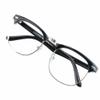 VisionGlobal Blue Light Blocking Glasses for Women, Anti Eyestrain, Computer Reading, TV Glasses, Stylish Oval Frame, Anti Glare (Black, 4.25 Magnification) view 1