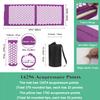 XiaoMaGe Acupressure Mat and Pillow Set with Bag - Extra Long Acupuncture Mat for Neck & Back Pain Relief- Naturally Relaxation Gift for Women - Stress Relief Massage Mat (Purple) view 2