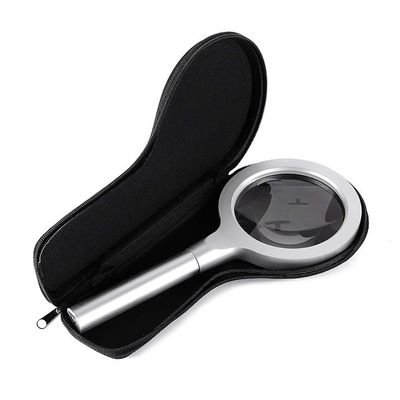 20X LED Magnifying Glass with Light 10X Magnification Lightweight Handheld Magnifying Glass for Reading Inspection Hobbies Crafts