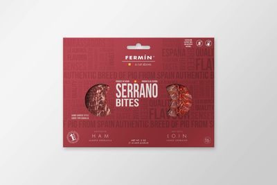 Fermin a Cut Above " Serrano Bites " (Serrania Ham Hand Carved Style and Serrano Loin ) 2 oz. pack (3)