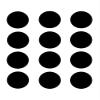 2.5" Round (12 Per Sheet) - Ballerina Birthday Background - D1348 - 2D Edible Cake Cupcake Party Topper view 2