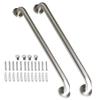 2 Pack 24 Inch Shower Grab Bar, iMomwee Satin Brushed Nickel Stainless Steel Bathroom Grab Bar Handle,Shower Balance Bar,Safety Hand Rail Support,Handicap Elderly Senior Assist Handle(1.25" Diameter) view 1