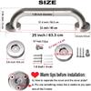 2 Pack 24 Inch Shower Grab Bar, iMomwee Satin Brushed Nickel Stainless Steel Bathroom Grab Bar Handle,Shower Balance Bar,Safety Hand Rail Support,Handicap Elderly Senior Assist Handle(1.25" Diameter) view 2