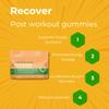 SGC Recover Gummies 600mg BCAAs + Antioxidants Fast-Acting Post-Workout Support for Muscles & Energy On-The-Go Packets Orange Ginger Flavor view 4