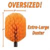 5-25 ft Cobweb Duster with Extension Pole // 30+ Foot High Reach Spider Web Cleaner Cobweb Brush for Outdoor & Indoor Web Cleaning // Lightweight & Sturdy Telescopic Pole // The Ultimate Dusting Kit view 3