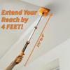 18-48 Cobweb Duster with Extension Pole Outdoor & Indoor // Cobweb Brush and Spider Web Remover for Outside & Inside Use // Spider Brush with Lightweight & Sturdy Telescopic Extension Pole view 3
