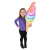 The Dreidel Company Rainbow Ice Cream Cones inflate, Toys with Vibrant Colors, Ice Cream Party Decorations, Fun Party inflates 36" 3 Feet Long (3-Pack) view 3