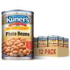 Kuners No Salt Added Canned Pinto Beans, Plant Protein and Fiber, Gluten Free, Vegan, Fat Free, 12 Pack of 15.5 oz Cans view 1
