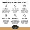 BIOSOTA Organic Manuka Honey MGO 1717+ - Medical Grade Manuka Honey from Australia NPA/ULF 31+, 100% Raw Unheated Pure Honey, 8.8oz (1717+) view 4