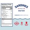 Beach Cliff Sardines in Water, 3.75 oz Can (Pack of 12) - Wild Caught Sardines - 12g Protein per Serving - Gluten Free, Keto Friendly view 2