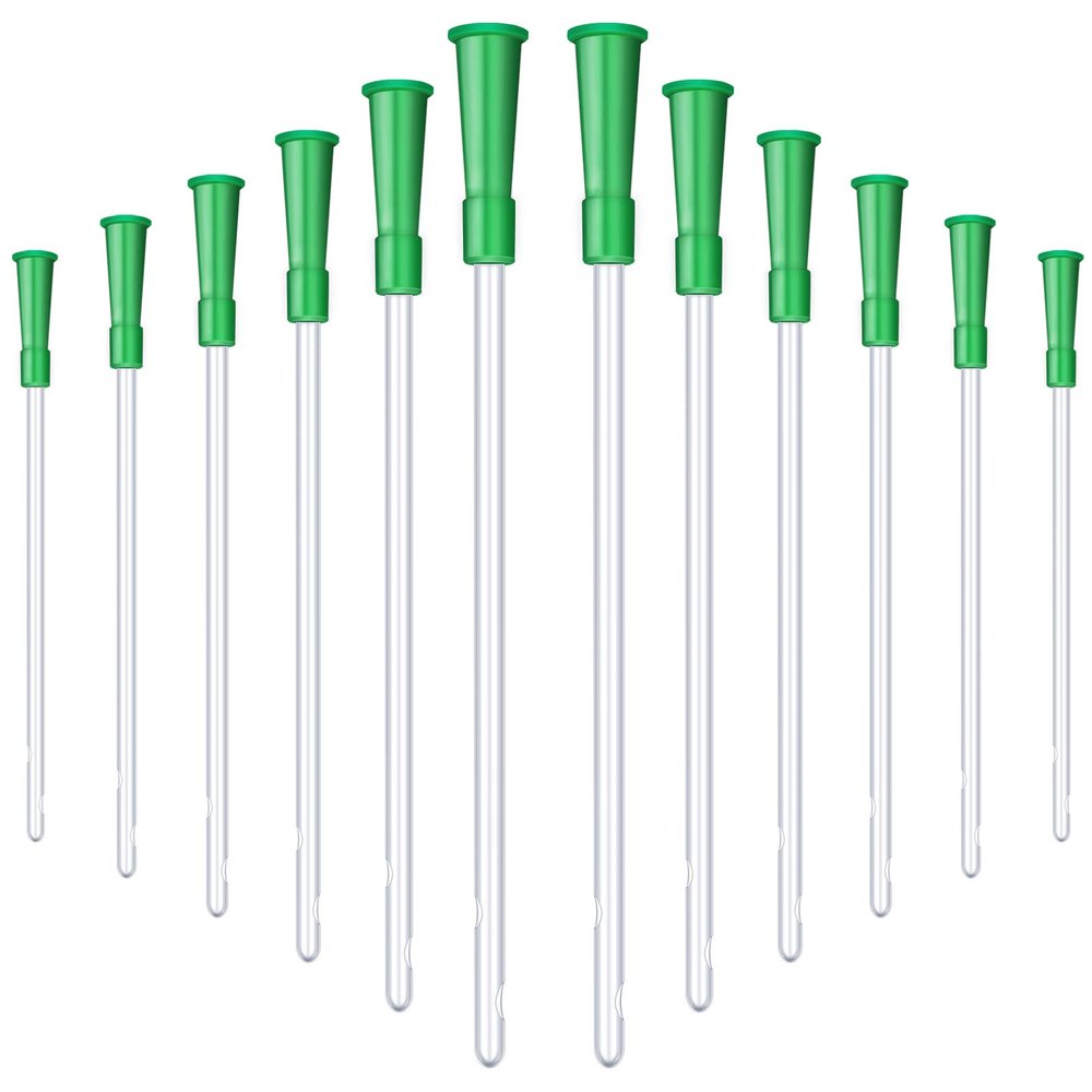 Nuanchu 30 PVC Replacement Tubings Supplies Tubes Kit Clear Replacements Hose with Flexible Rounded End for Smooth Insert (14 FR)