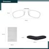 Noble Ultra Slim and Flat Reading Glasses Thin and Flexible Armless (2 Pairs) Enhanced Comfort Nose Rest, Armless Pocket Size Readers with 2 Stick-on Silicone Case Holder (Clear, +1.00) view 3