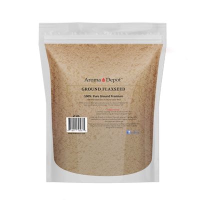 2 lbs Ground Brown Flaxseed Flax Seed Powder Omega-3 Fats | NON GMO | Gluten-free | 32 oz Semillas de linaza en polvo