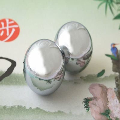 30mm - 60mm 304 Stainless Steel Solid Baoding Balls For Wrist Strengthening Relaxation (35mm 2pcs)