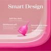 Saalt Teen Menstrual Cup  Reusable Period Cup  Made for Comfortable, Leak-Free Protection Up to 12 Hours  BPA & Latex Free - Wild Rose view 2