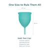 Saalt Teen Menstrual Cup  Reusable Period Cup  Made for Comfortable, Leak-Free Protection Up to 12 Hours  BPA & Latex Free - Wild Rose view 3
