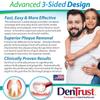 DenTrust 4-PK 3-Sided Toothbrush | Easily Brush Better | Easy to Clean Even The Hard to Reach Areas Along The Gum Line | Perfect for Adults and The Whole Family | Made in USA. view 3