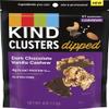 KIND Snack Clusters Dipped, Dark Chocolate Vanilla Cashew, Gluten Free, 4g Protein, 4 Ounce , 8Count view 1