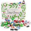 Festive Foil-Wrapped Christmas Milk Chocolates in a Box (2 lbs, Merry Christmas) view 1