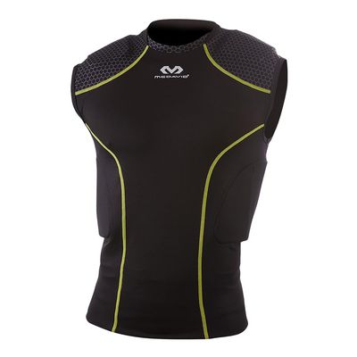 McDavid MD7935-0181-15 Rival 5-Pad Shirt Black Bright Yellow Youth-XL