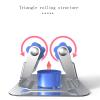 ZXCASDF Mop Hook Clip Artifact Stainless Steel Punch-Free Nail-Free Broom Cloth Rack Wall Hanging Strong Fixed Toilet Bathroom Anti-Skid Roller Storage,Orange view 3