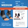 Plantar Fasciitis Sock (6 Pairs) for Men and Women, Compression Foot Sleeves with Arch and Ankle Support (Black, Medium) view 3
