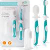 Cherish Baby Care Baby Toothbrush & Toddler Toothbrush Set (0-2 Years) - BPA-Free & Safety-Tested, 2023 Award Winner, Food-Grade Silicone (Teal) view 1
