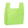 100-Pack Medium Lime Print Plastic T-Shirt Bags  11.5  6  21 Inch Bright Lime Green HDPE Disposable Retail Checkout  Durable Grocery, Boutique, Takeout & Convenience Store Carryout Packaging view 1