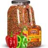Dehydrated Dried Red and Green Bell Peppers Mix by It's Delish  48 Oz (3 lbs) Restaurant Gallon Size Jug With handle  Sealed to Maintain Freshness  Chopped & Dried Vegetable Spice Seasoning view 1