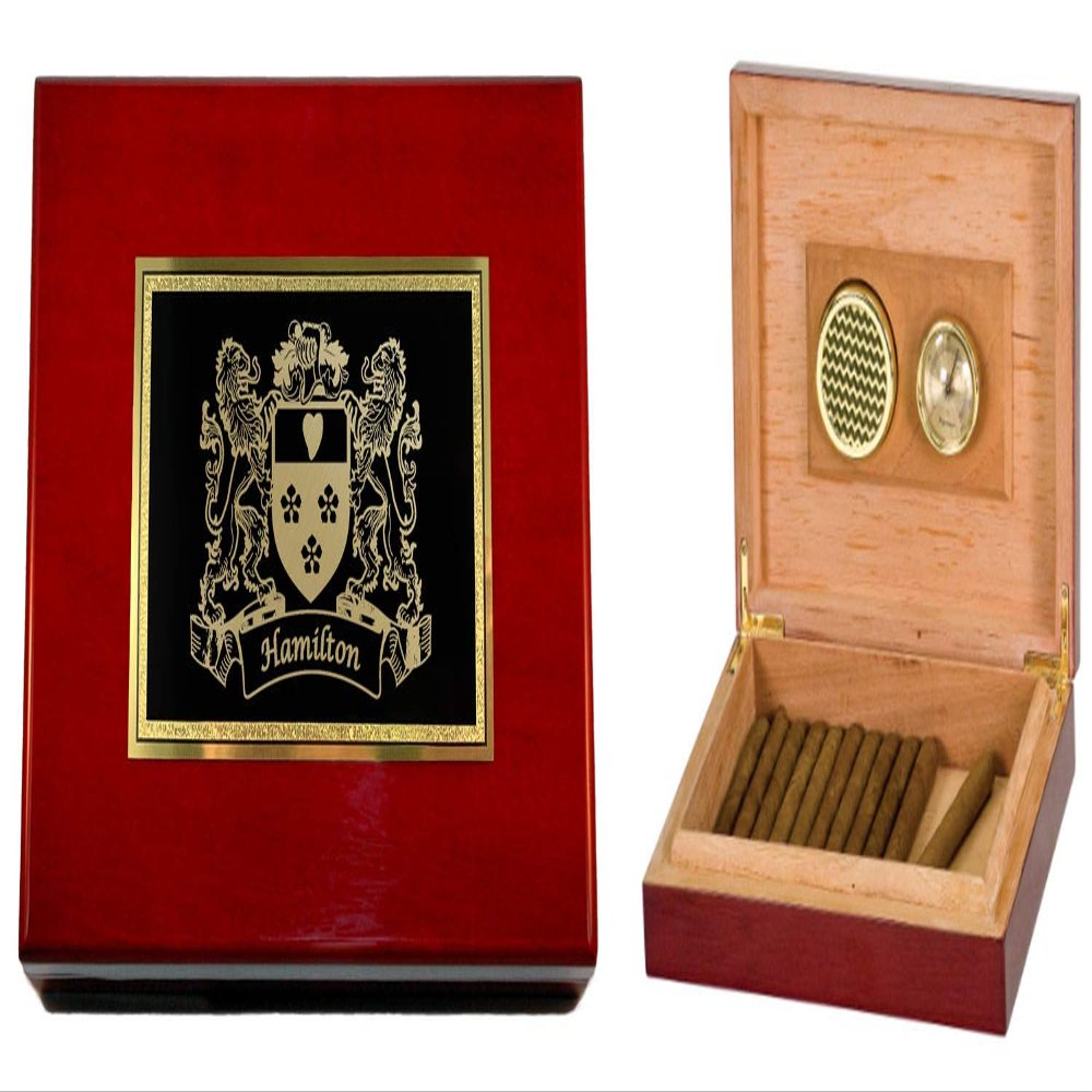 Hamilton Irish Coat of Arms Humidor